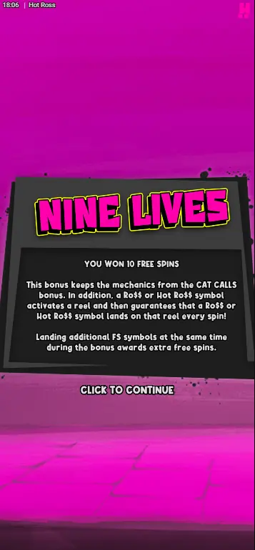 Hot Ross 15000x max win celebration screen with Ro$$ character